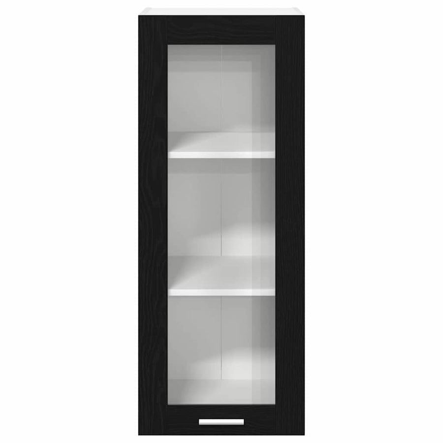Hangkast Riga Zwart Eiken 40 x 31 x 100 cm Bewerkt hout