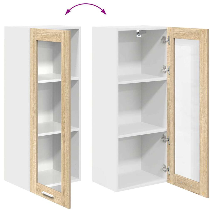 Hangkast Riga Sonoma Eiken 40 x 31 x 100 cm Bewerkt hout