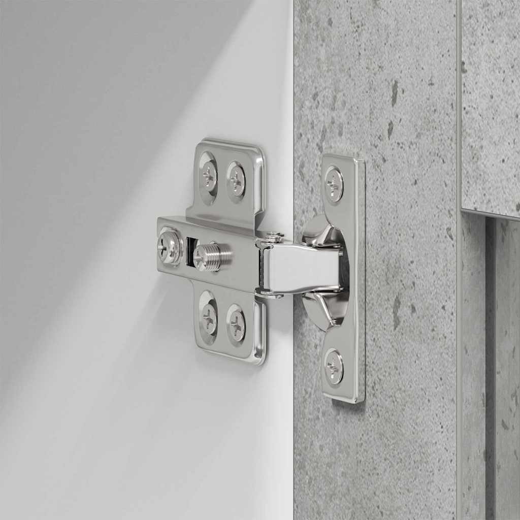 Hangkast Riga Beton Grijs 40 x 31 x 100 cm Bewerkt hout