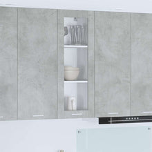 Hangkast Riga Beton Grijs 40 x 31 x 100 cm Bewerkt hout