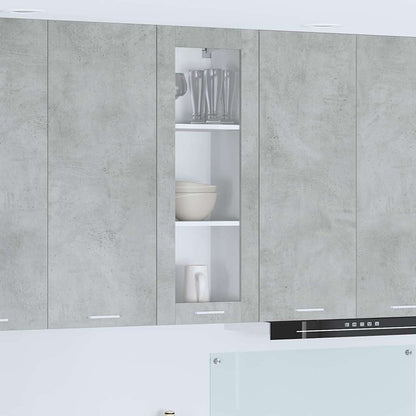 Hangkast Riga Beton Grijs 40 x 31 x 100 cm Bewerkt hout