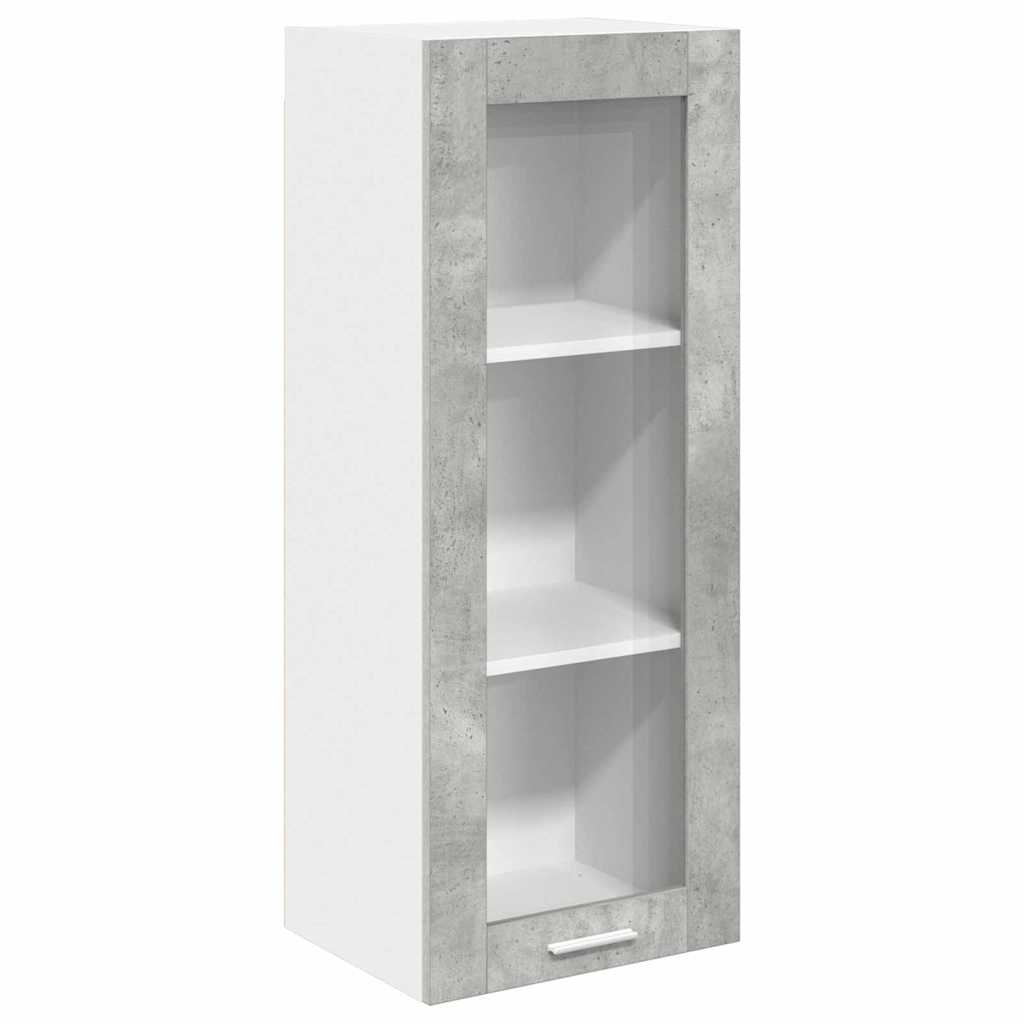Hangkast Riga Beton Grijs 40 x 31 x 100 cm Bewerkt hout