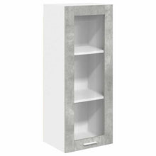 Hangkast Riga Beton Grijs 40 x 31 x 100 cm Bewerkt hout