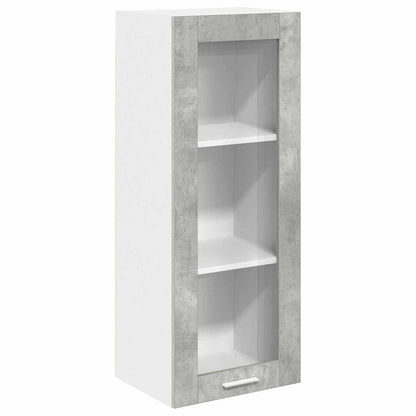 Hangkast Riga Beton Grijs 40 x 31 x 100 cm Bewerkt hout