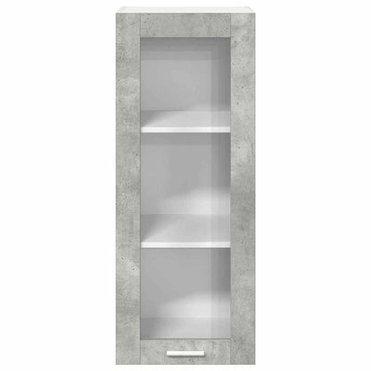 Hangkast Riga Beton Grijs 40 x 31 x 100 cm Bewerkt hout