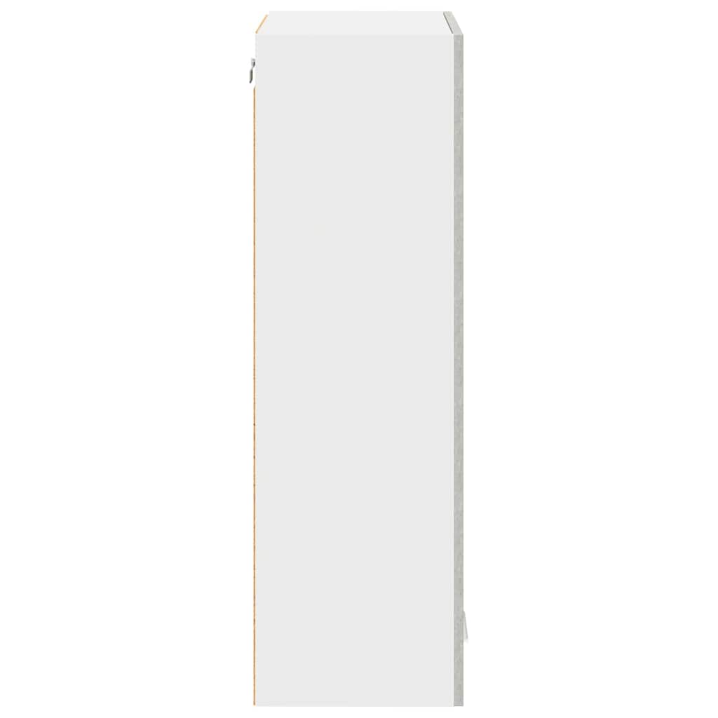Hangkast Riga Beton Grijs 40 x 31 x 100 cm Bewerkt hout
