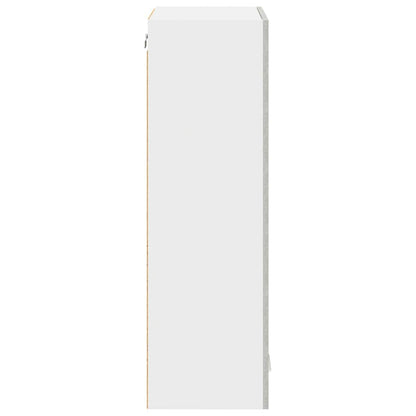 Hangkast Riga Beton Grijs 40 x 31 x 100 cm Bewerkt hout