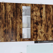 Hangkast Riga Gerookt eiken 40 x 31 x 100 cm Bewerkt hout