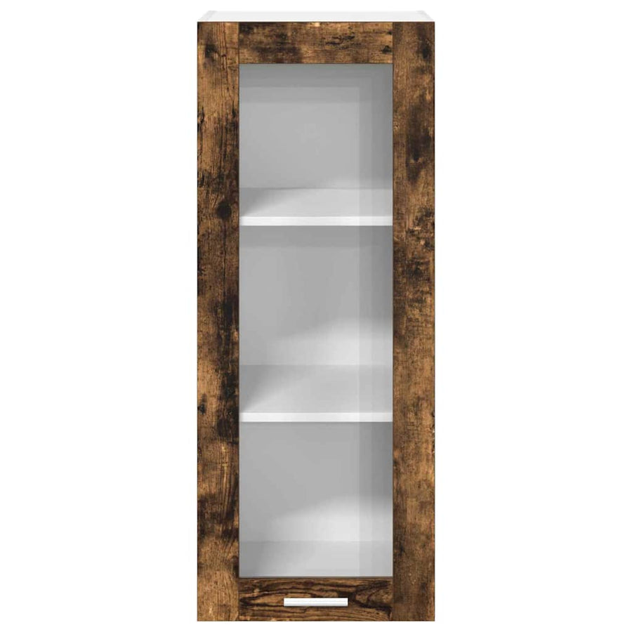Hangkast Riga Gerookt eiken 40 x 31 x 100 cm Bewerkt hout