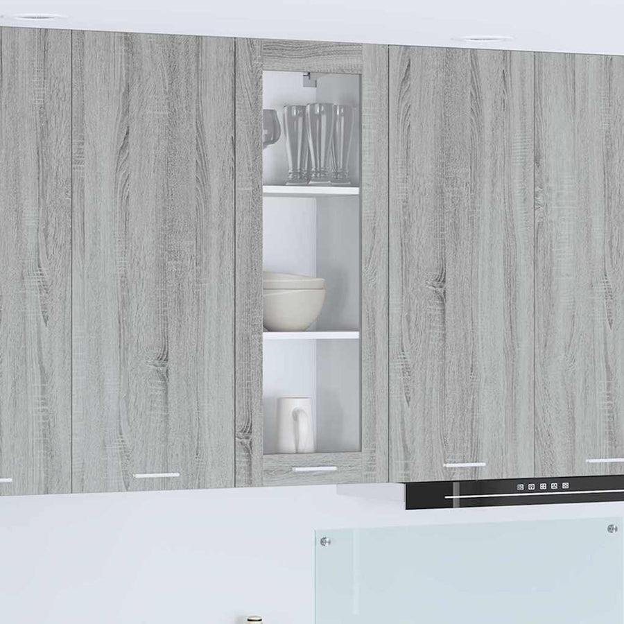 Hangkast Riga Grijs Sonoma 40 x 31 x 100 cm Bewerkt hout