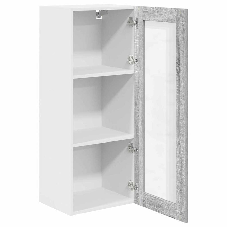 Hangkast Riga Grijs Sonoma 40 x 31 x 100 cm Bewerkt hout