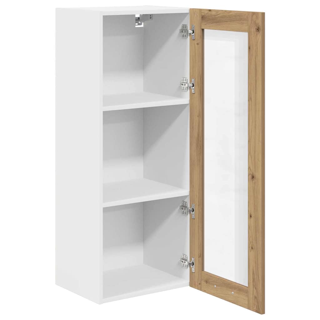 Hangkast Riga Artisan Eiken 40 x 31 x 100 cm Bewerkt hout