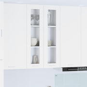 Hangkast 60x31x100 cm wit bewerkt hout