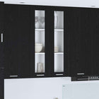 Hangkast Riga 60x31x100 cm zwart eiken