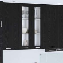 Hangkast Riga Zwart Eiken 60 x 31 x 100 cm Bewerkt hout