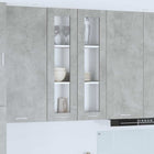 Hangkast 60x31x100 cm bewerkt hout beton grijs