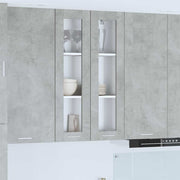 Hangkast 60x31x100 cm bewerkt hout beton grijs