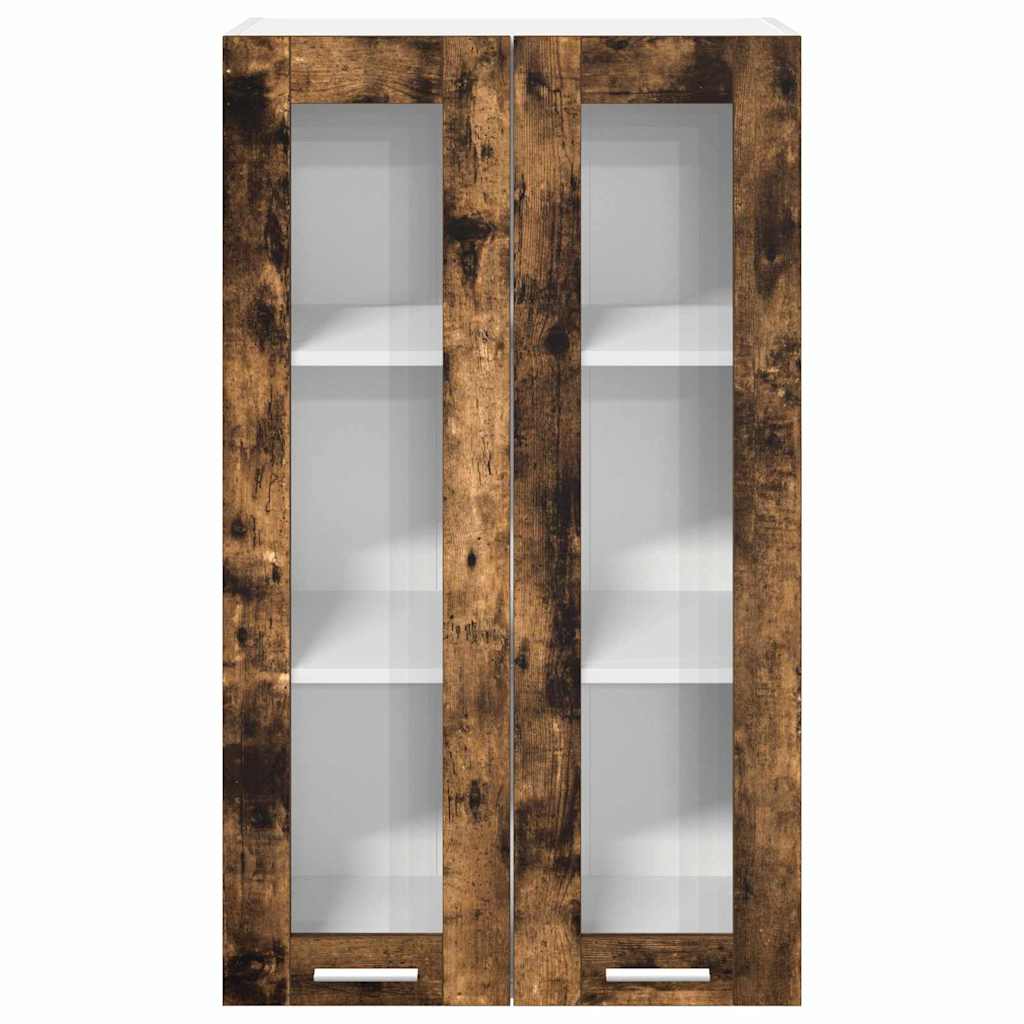 Hangkast Riga Gerookt eiken 60 x 31 x 100 cm Bewerkt hout