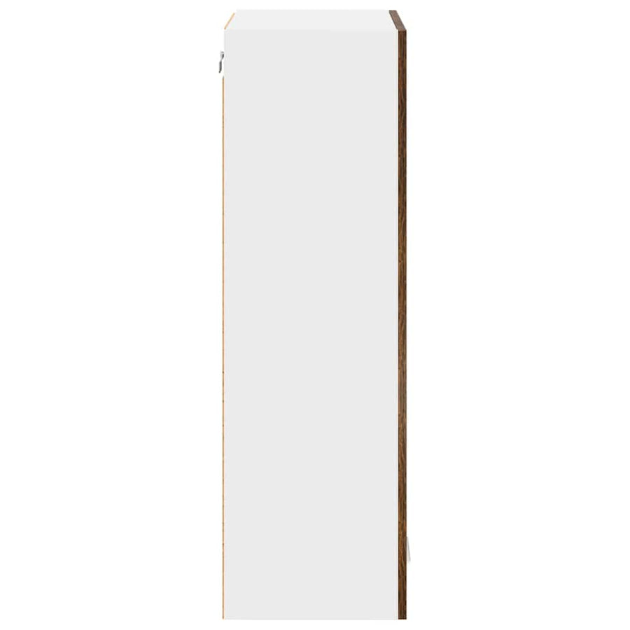 Hangkast Riga Gerookt eiken 60 x 31 x 100 cm Bewerkt hout