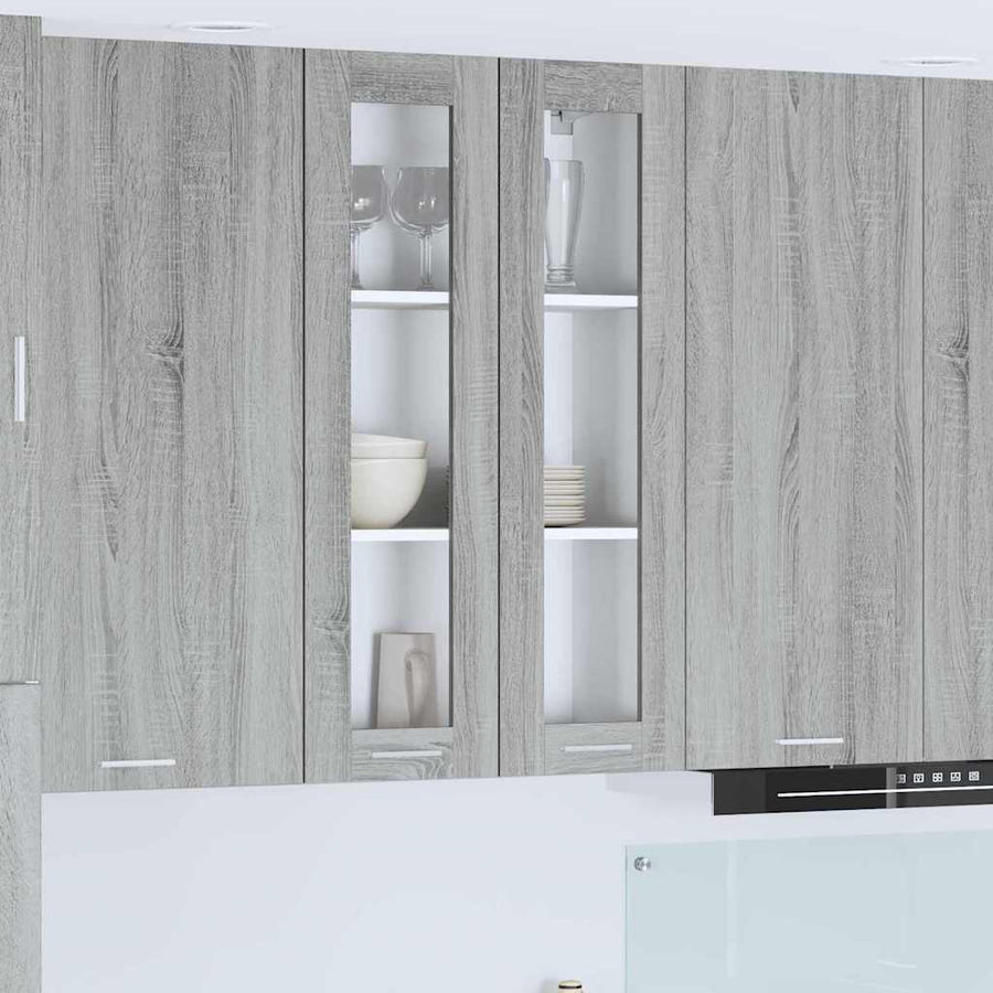 Hangkast Riga Grijs Sonoma 60 x 31 x 100 cm Bewerkt hout