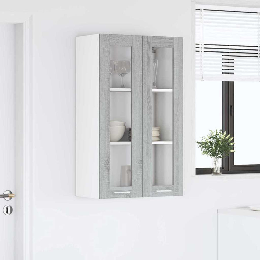 Hangkast Riga Grijs Sonoma 60 x 31 x 100 cm Bewerkt hout