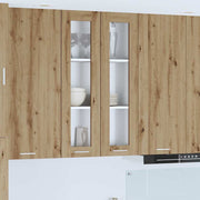 Hangkast 60x31x100 cm artisan eiken bewerkt hout
