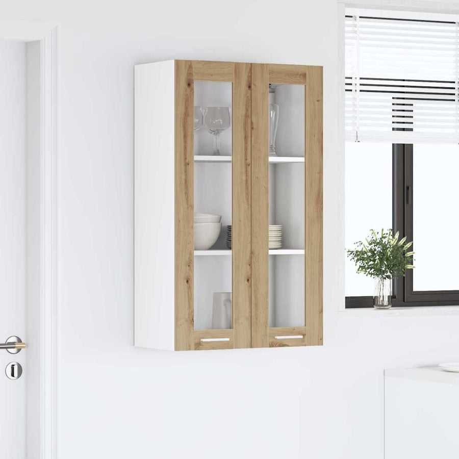 Hangkast Riga Artisan Eiken 60 x 31 x 100 cm Bewerkt hout