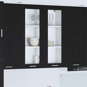 Hangkast zwart eiken 80x31x100 cm