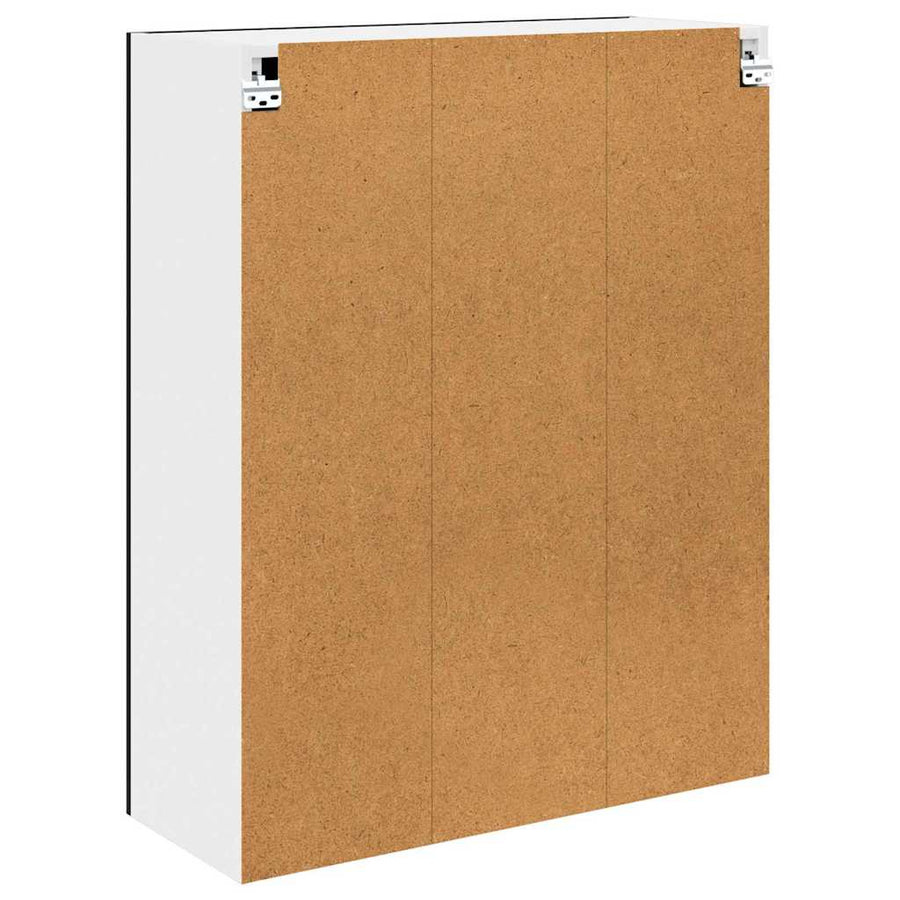 Hangkast Riga Zwart Eiken 80 x 31 x 100 cm Bewerkt hout