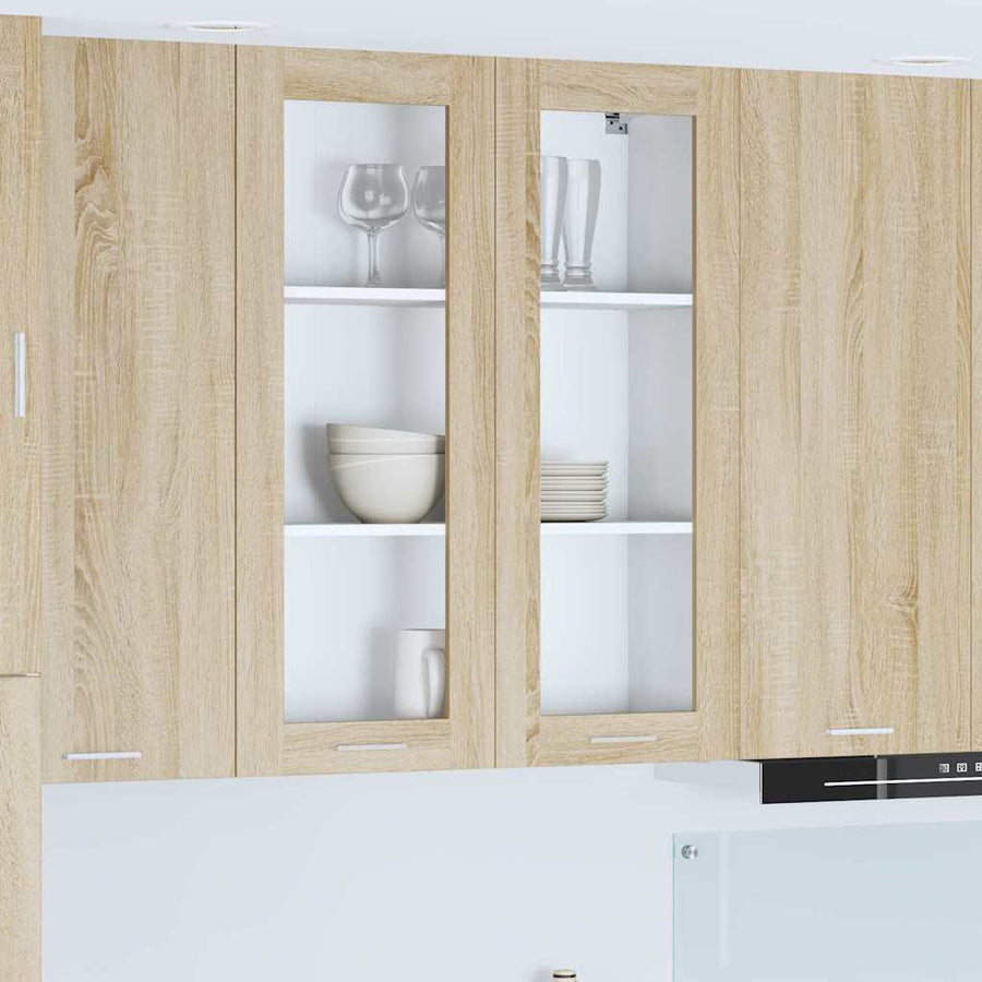 Hangkast Riga Sonoma Eiken 80 x 31 x 100 cm Bewerkt hout
