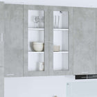 Hangkast 80x31x100 cm beton grijs bewerkt hout