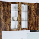 Hangkast 80x31x100 cm gerookt eiken bewerkt hout