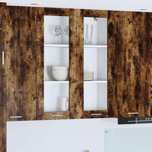 Hangkast Riga Gerookt eiken 80 x 31 x 100 cm Bewerkt hout