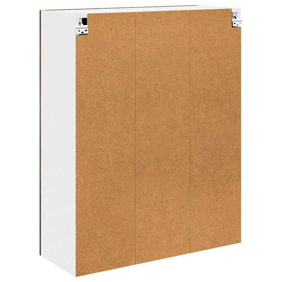 Hangkast Riga Gerookt eiken 80 x 31 x 100 cm Bewerkt hout