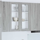 Hangklast 80x31x100 cm bewerkt hout grijs sonoma