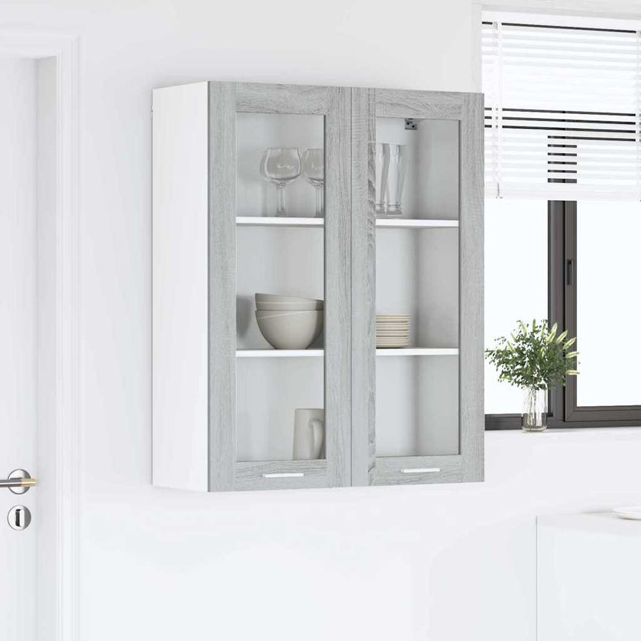 Hangkast Riga Grijs Sonoma 80 x 31 x 100 cm Bewerkt hout