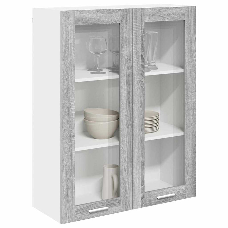 Hangkast Riga Grijs Sonoma 80 x 31 x 100 cm Bewerkt hout