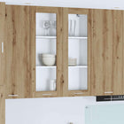 Wall Cabinet with Storage Artisan Oak 80 x 31 x 100 cm Engineered Wood