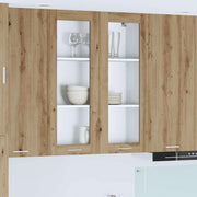 Hangkast 80x31x100 cm artisan eiken bewerkt hout