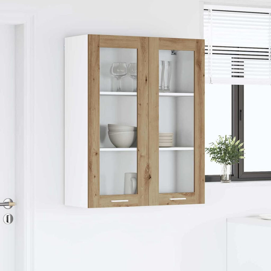 Hangkast Riga Artisan Eiken 80 x 31 x 100 cm Bewerkt hout