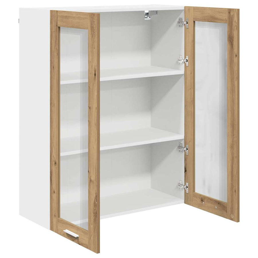 Hangkast Riga Artisan Eiken 80 x 31 x 100 cm Bewerkt hout