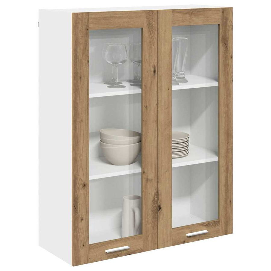 Hangkast Riga Artisan Eiken 80 x 31 x 100 cm Bewerkt hout