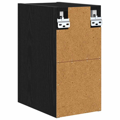 Hangkast Riga Zwart Eiken 20 x 29,5 x 40 cm Bewerkt hout