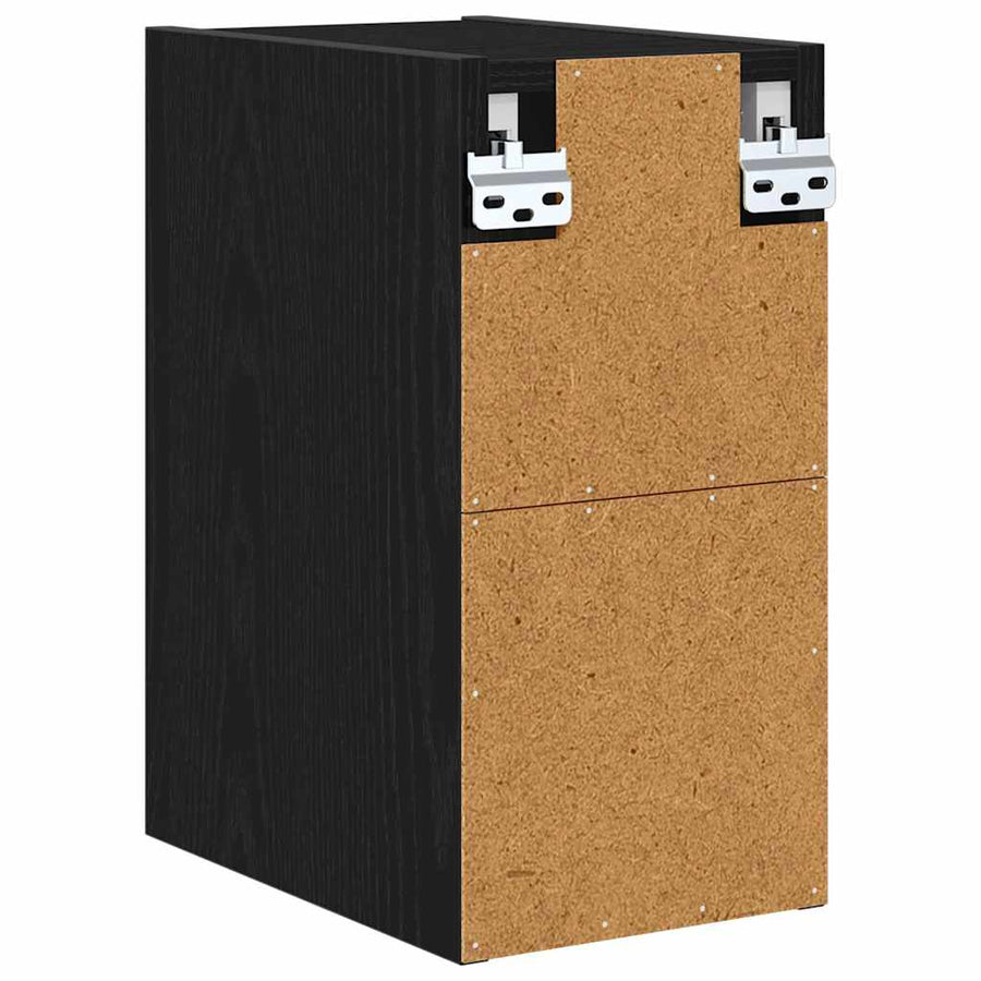 Hangkast Riga Zwart Eiken 20 x 29,5 x 40 cm Bewerkt hout