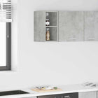Wall Cabinet with Storage Concrete Grey 20 x 29.5 x 40 cm Engineered Wood
