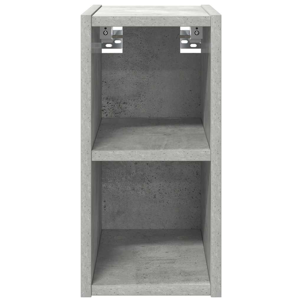 Hangkast Riga Beton Grijs 20 x 29,5 x 40 cm Bewerkt hout