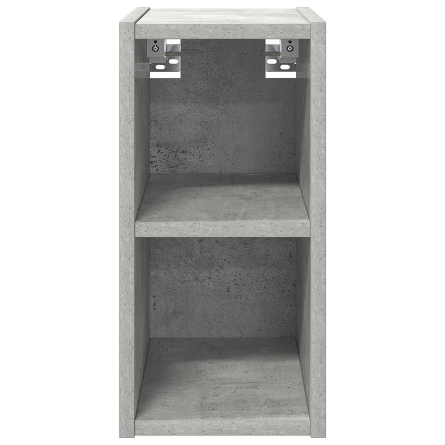 Hangkast Riga Beton Grijs 20 x 29,5 x 40 cm Bewerkt hout