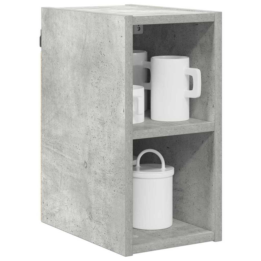 Hangkast Riga Beton Grijs 20 x 29,5 x 40 cm Bewerkt hout