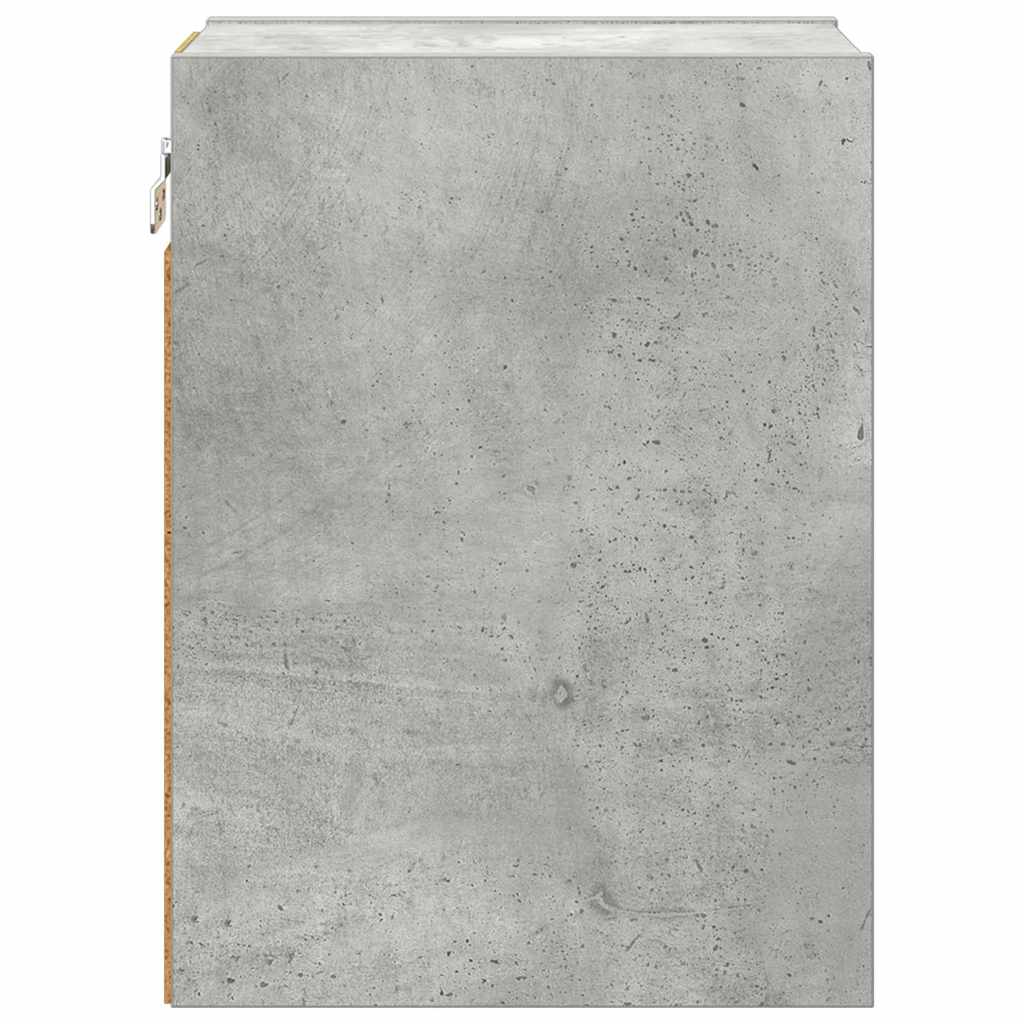 Hangkast Riga Beton Grijs 20 x 29,5 x 40 cm Bewerkt hout