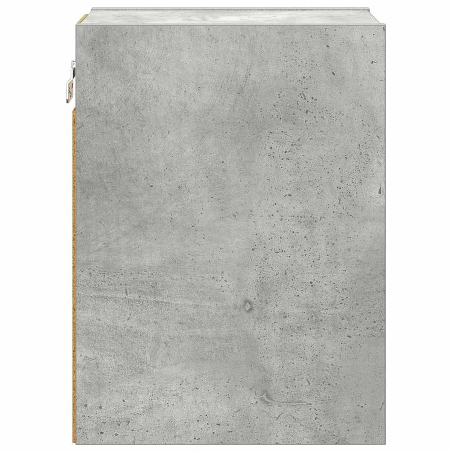 Hangkast Riga Beton Grijs 20 x 29,5 x 40 cm Bewerkt hout